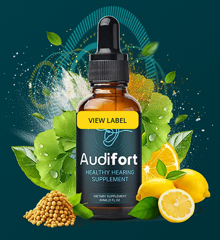 Product shot of AudiFort bottles or a generic image of natural ingredients/herbs